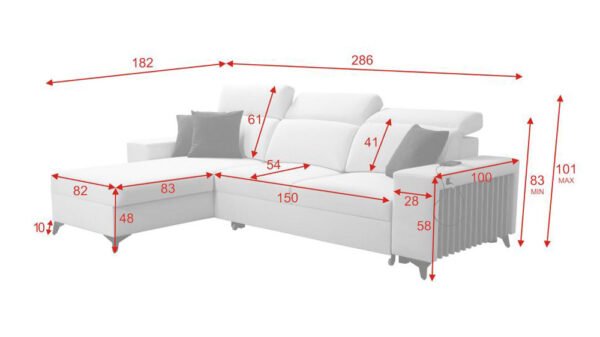 corner sofa bed Braxton I Lava corners furniture store