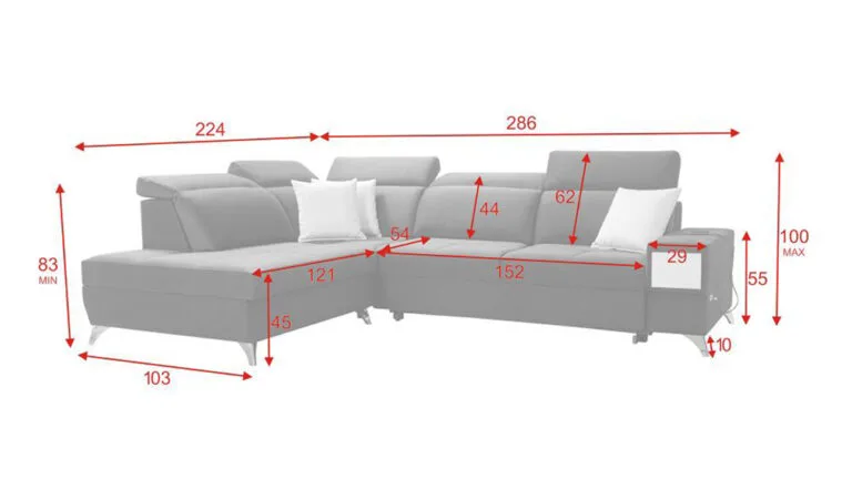 0015 corner sofa bed Donna VII lava corners furniture store shop 11