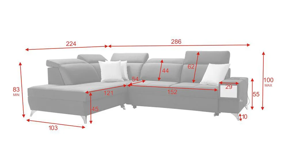 0015 corner sofa bed Donna VII lava corners furniture store shop 11