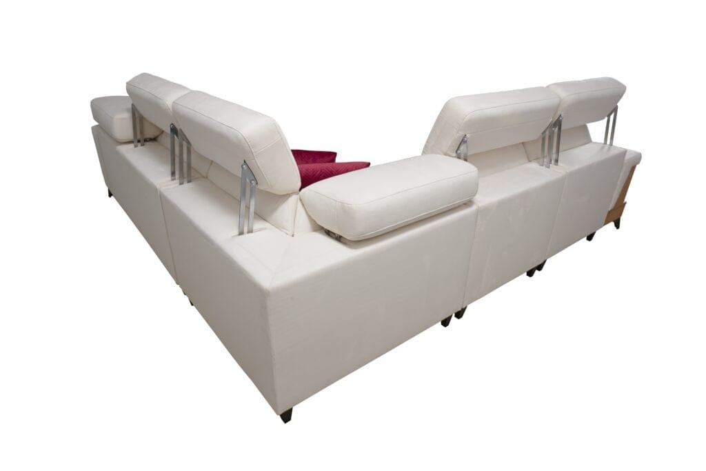 Benetti corner sofa bed with shelf