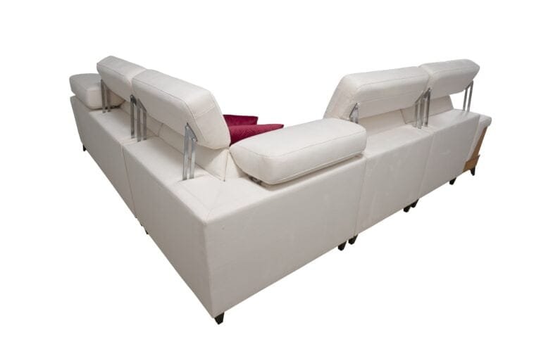 Benetti corner sofa bed with shelf