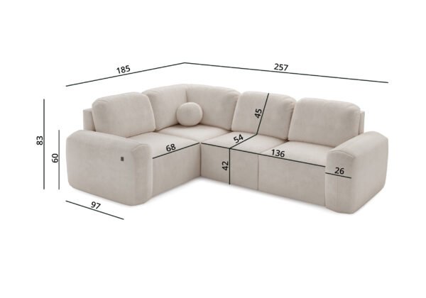 Barletta Corner Sofa Bed