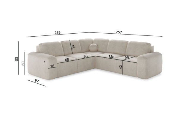 Barletta III Corner Sofa Bed