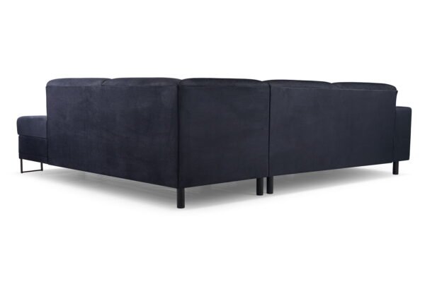 Margot black corner sofa bed with storage stain resistant and petproof Solar 99 fabric Lava Furniture Store Ireland