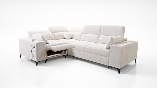 Dalia Corner Sofa Bed with Electric Recliner