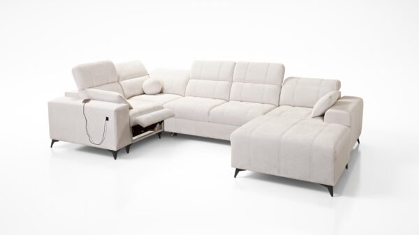 Dalia IV U Shaped Sofa Bed with Recliner