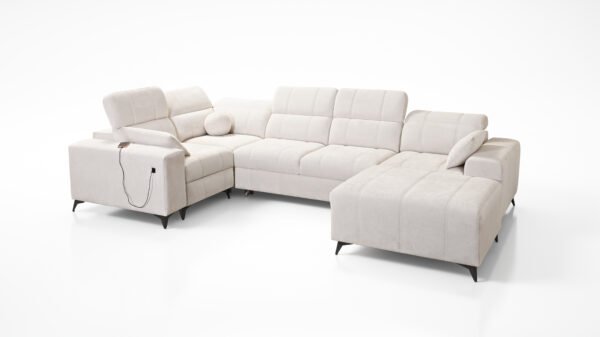 Dalia IV U Shaped Sofa Bed with Recliner