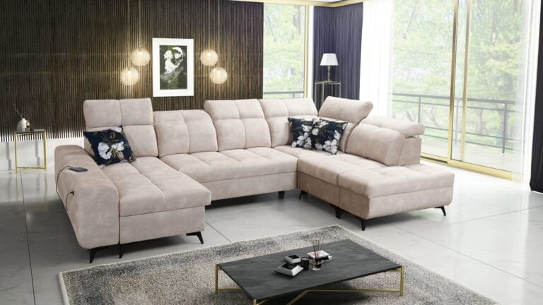 U Shape Corner Sofa Bed Grace VI