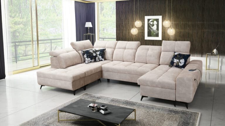 U Shape Corner Sofa Bed Grace VI
