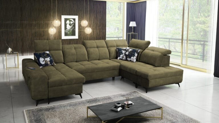 U Shape Corner Sofa Bed Grace VI