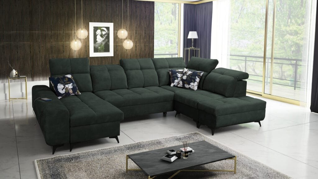 U Shape Corner Sofa Bed Grace VI