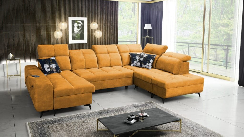 U Shape Corner Sofa Bed Grace VI