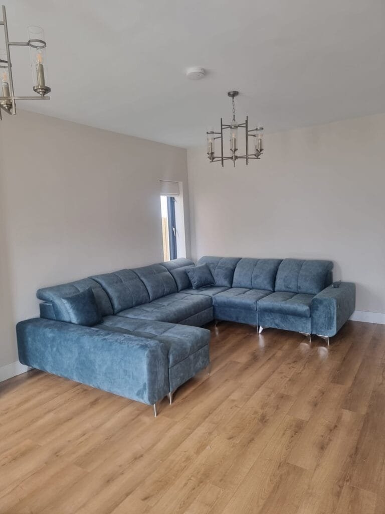 Grace VIII U Shape Sofa Bed in teal