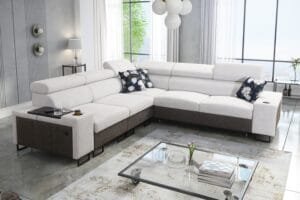 Milan III Corner Sofa Bed in Living Room