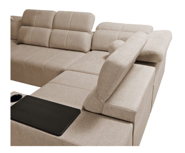 Marvello IV U Shape Corner Sofa Bed with Recliner - Image 19