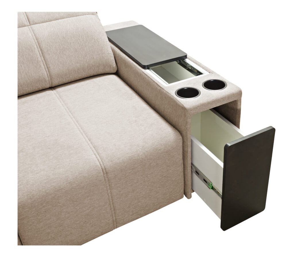 Marvello XII Corner Sof Bed with Electric Recliner from Lava Corners Furniture Store