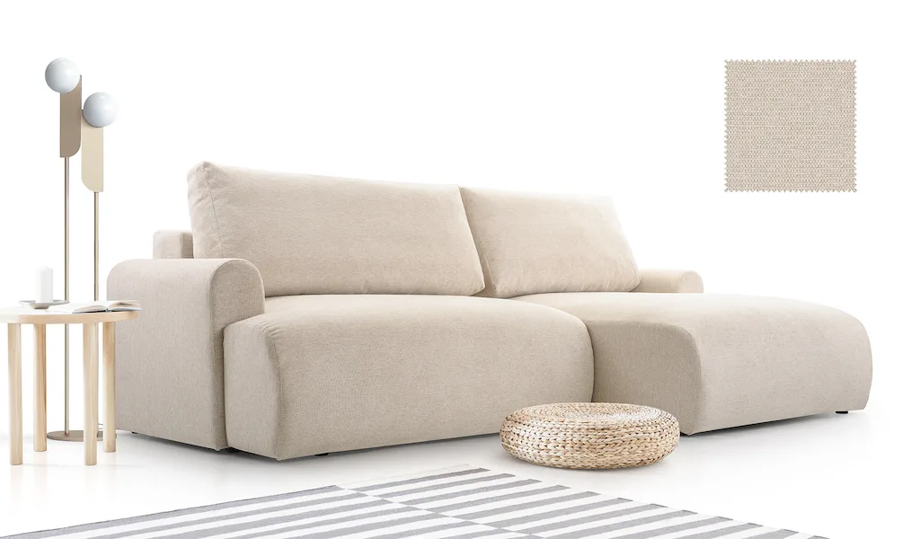 Monaco Corner Sofa Bed Beige, article about washing couch cushion covers