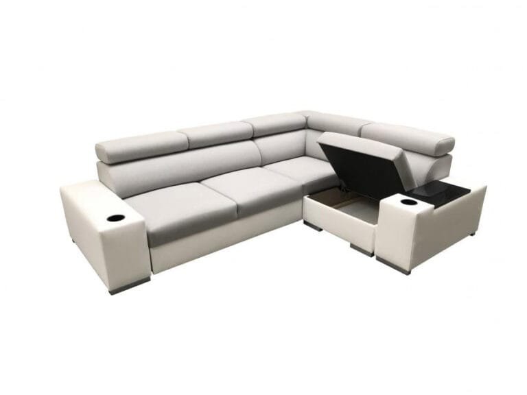 Paris II Corner Sofa Bed Storage Box