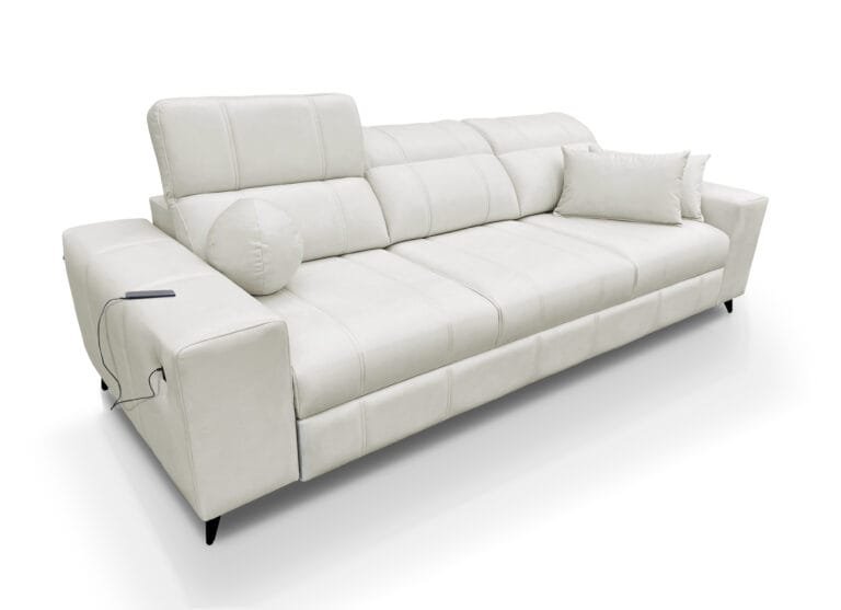 Sofa Bed Dalia in Light Cream colour from Lava Corners Furniture Store