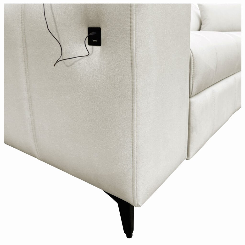Sofa Bed Dalia in Light Cream colour from Lava Corners Furniture Store