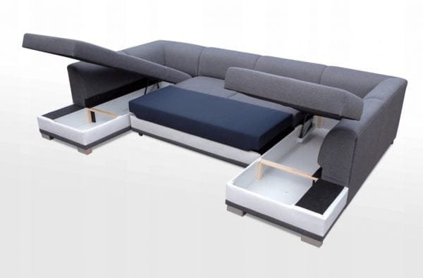 Dex U Shape Corner Sofa Bed - Image 8