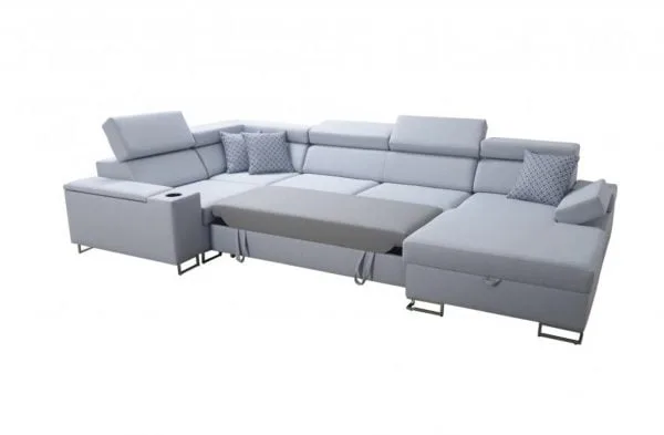 Salvador IV Mini U Shape Corner Sofa Bed - Image 4