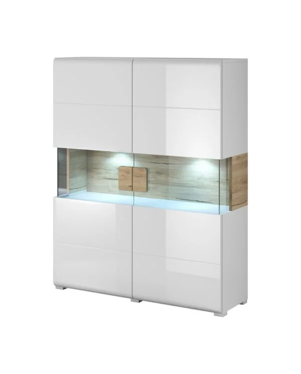 Turin Double Door Display Cabinet Lava Corners Furniture Store from Poland