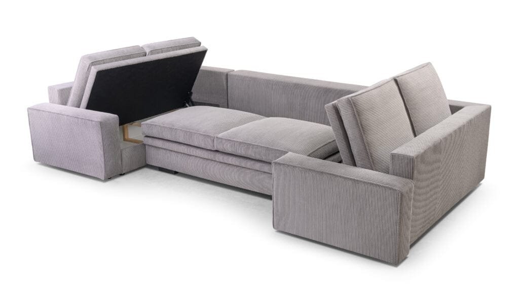 Turin U shaped corner sofa bed lava corners furniture Ireland (1)