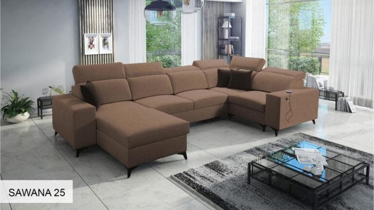 U shaped Corner Sofa Bed Bella IV Mix Lava Corners Furniture Store Galway