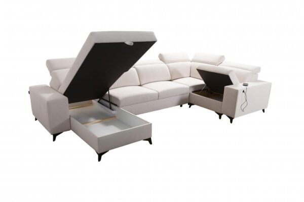 U shaped Corner Sofa Bed Bella IV Mix Lava Corners Furniture Store Galway