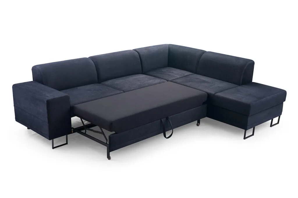 black corner sofa bed pull out bed sleeping function Solar 99 2