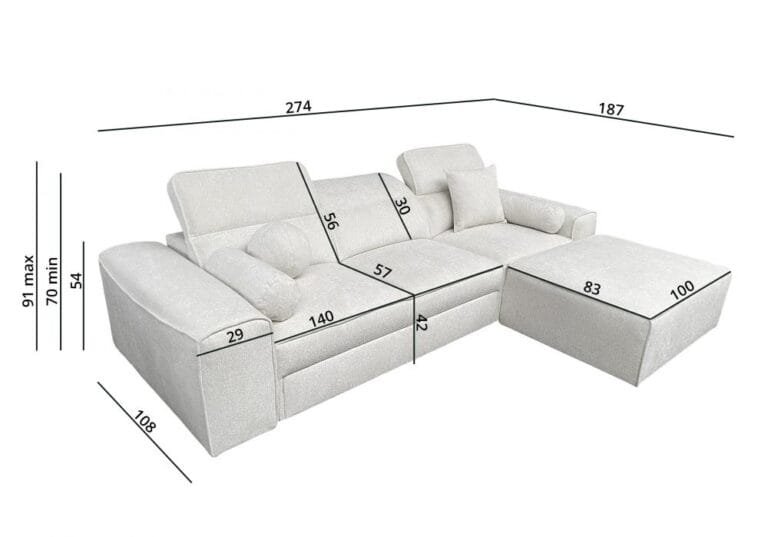 corner sofa bed Venus I Lava Corners furniture shop