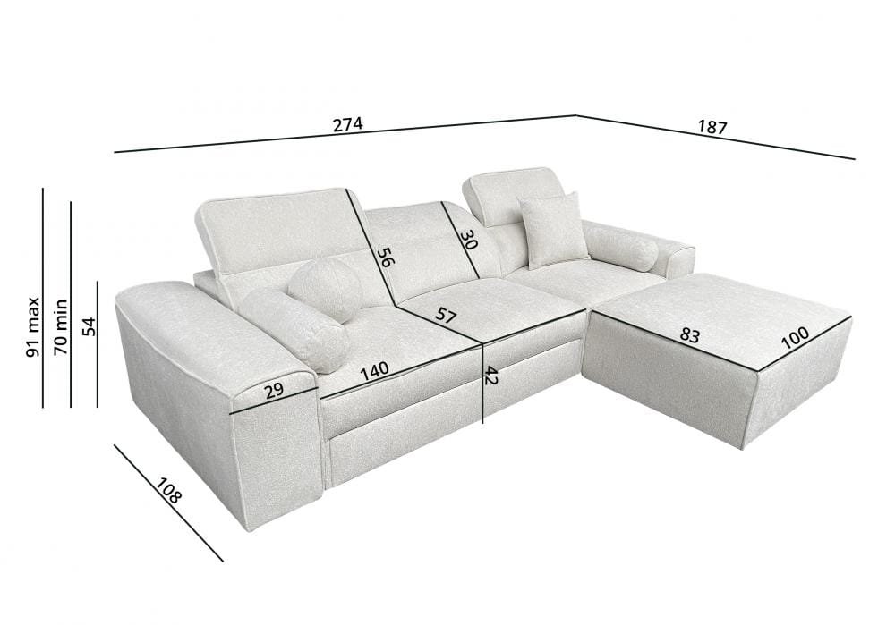 corner sofa bed Venus I Lava Corners furniture shop