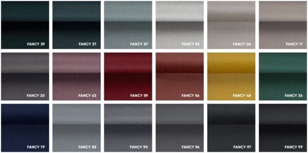 Colour palette for Fancy Fabric