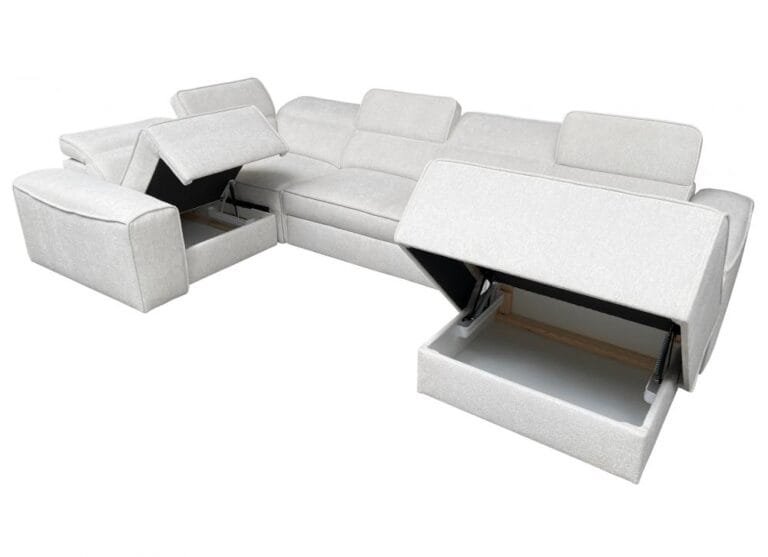 u shaped corner sofa bed Venus IV Lava corners furniture store 2